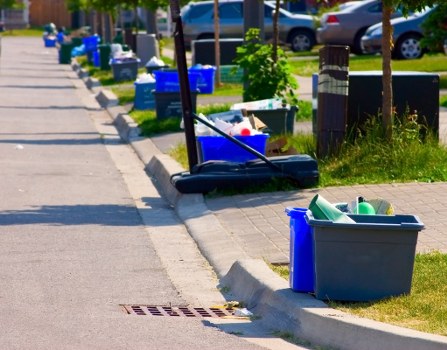 Barnet residential area with waste bins and clean streets